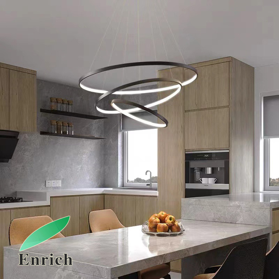 Inner Lighting Round Ring 3 Tiers Round LED Chandeliers Interior Lighting with AC100-277V