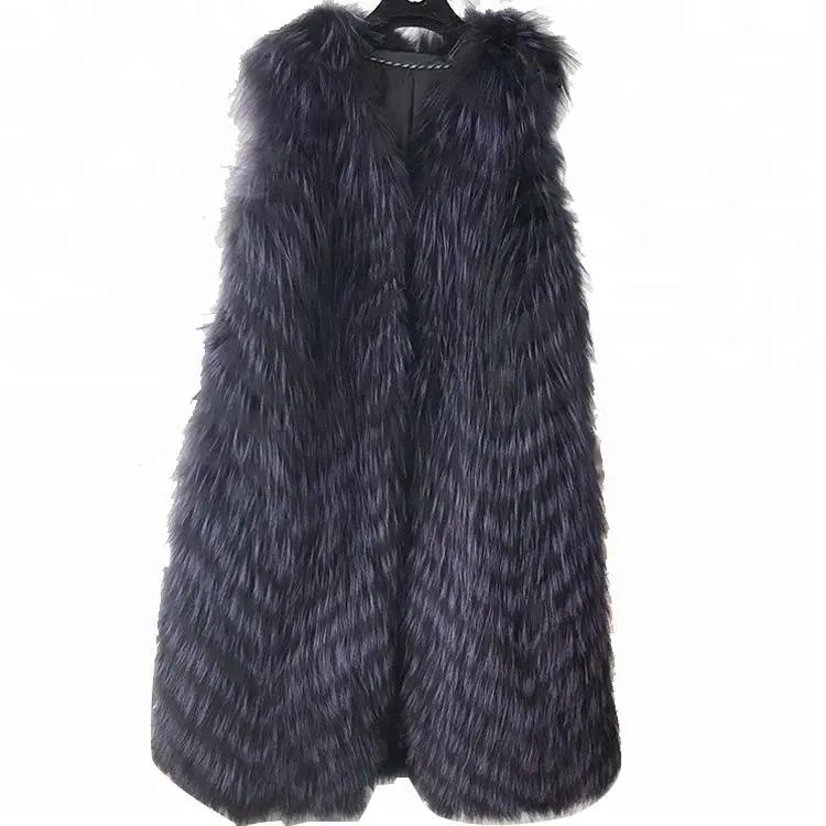 2020 Women's Real Fox Fur Vest Winter Warm Waistcoat Sleeveless Coat Fashion Gilet