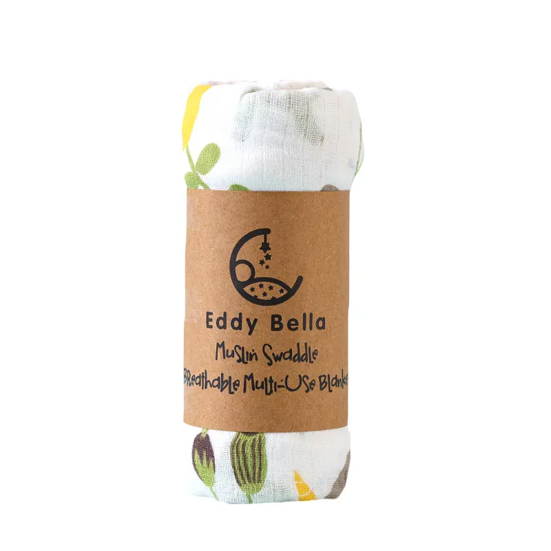 Warm and absorbent baby bath towel swaddling ins gauze bandage Muslim cotton double-layer cartoon baby blanket