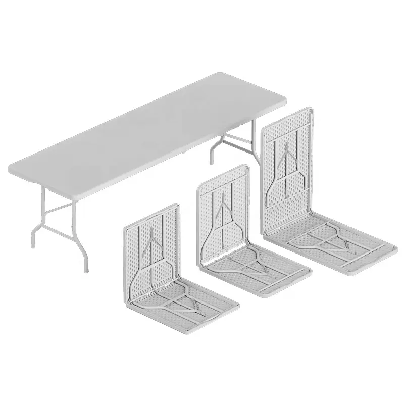 Benjia Outdoor HDPE 5ft  Folding Picnic Table Plastic Square Folding Long Dinner Table