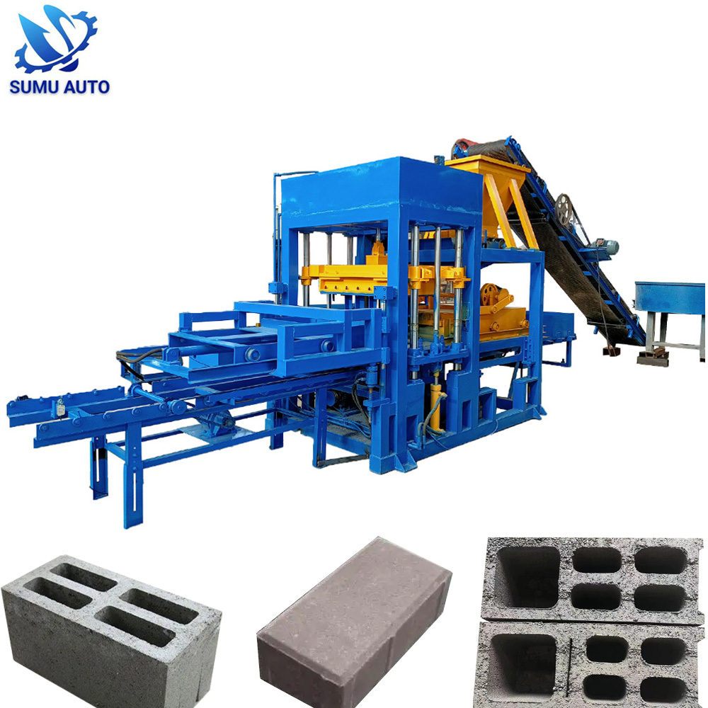 Qt 4-15 Full Automatic Brick Road Building Making Machine Concrete Cement Hollow Block Machine