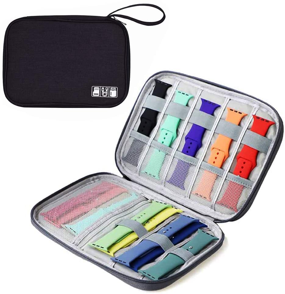 Hot Selling Portable Waterproof Watch Straps Storage Bag Case Travel Watch Band Carrying Bag Pouch