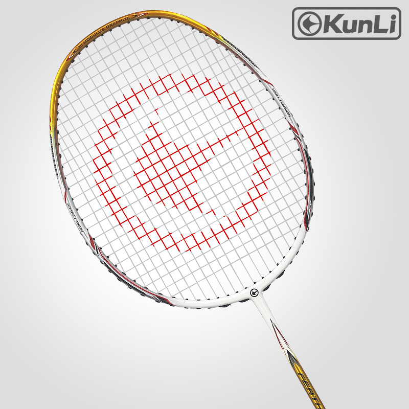 KUNLI ракетки для бадминтона K330 полный углерод 5U 79g профессиональная ультра легкая ракетка для атаковать ракетки для бадминтона Бесплатная веревка