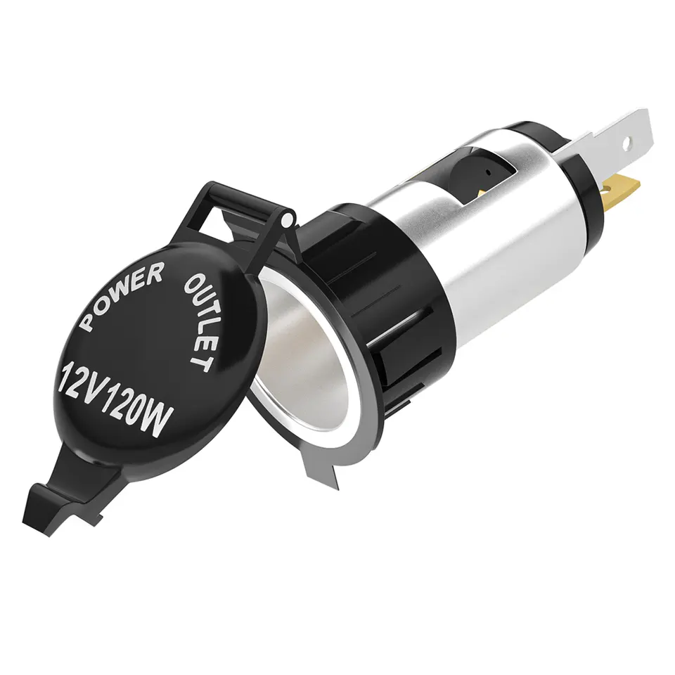 Заводская цена 12 В/120 Вт металлический USB автомобильный гнездо сигареты USB автомобильный адаптер зарядного устройства
