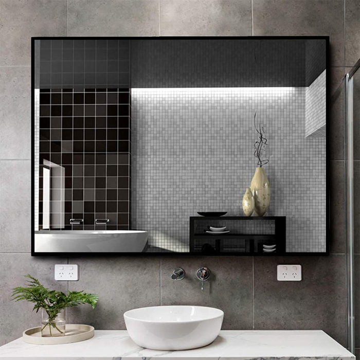 Factory wholesale touch screen fog proof mirror Illuminated backlit smart lighted mirror led bathroom mirror