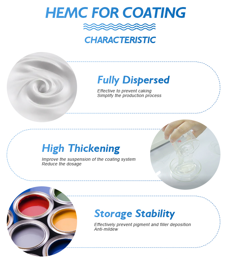 China HPMC For Coating Emulsion Painting Latex Paint