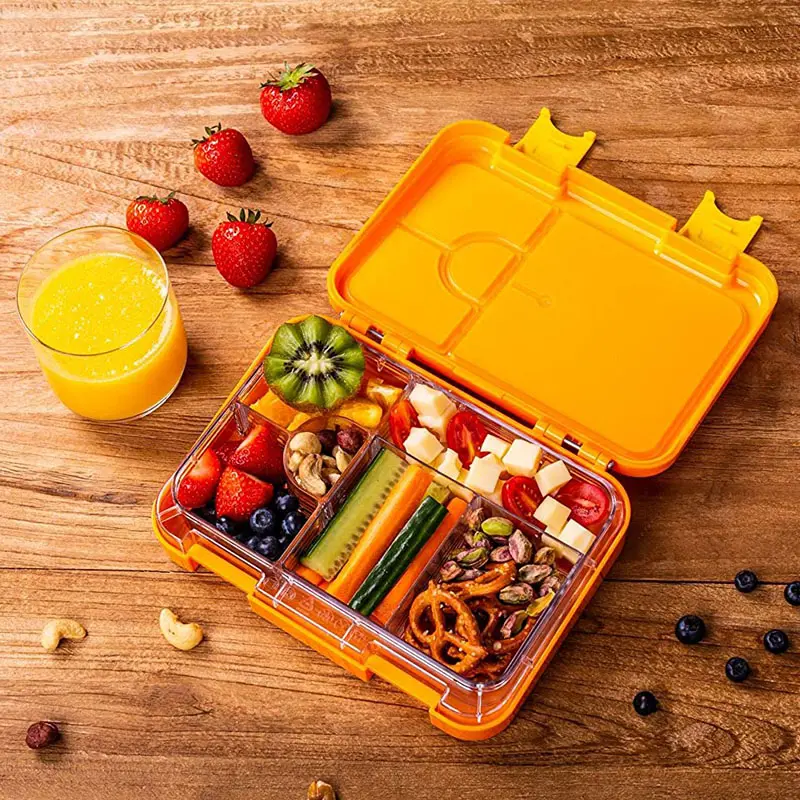 Aohea Custom 2023 Leakproof Thermal 4 6 Compartment BPA Free Eco Safe Plastic Tritan School Children Kid Bento Lunch Box