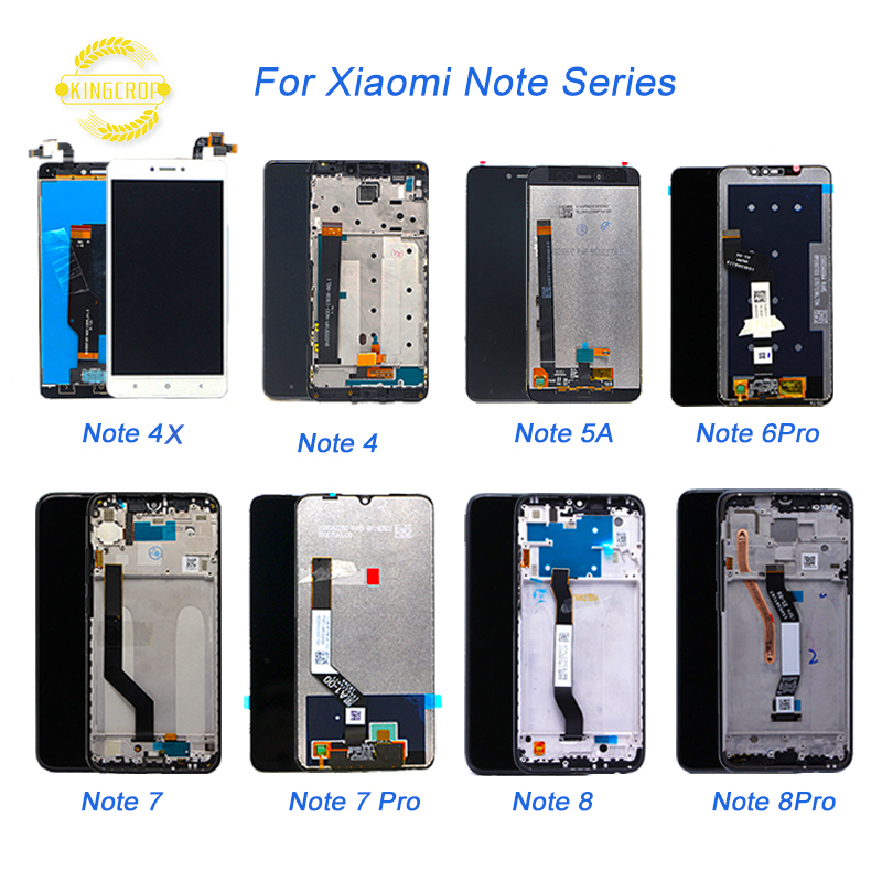 Жк-дисплей с сенсорным экраном и дигитайзером в сборе для Xiaomi Redmi Note4 4x 5A Note 6pro Note7 Note 7pro Note8 Note 8pro