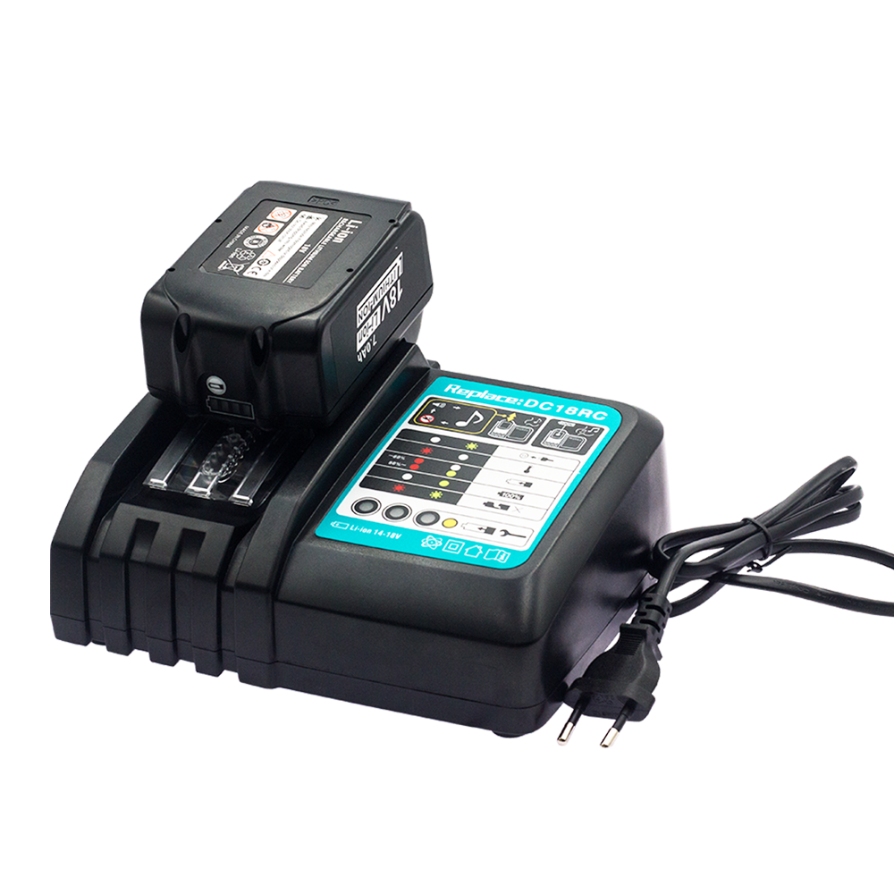 Для Makita 14,4/18v BL1860 BL1850 BL1840 BL1830 зарядное устройство 3a бесшнурового електричюеского инструмента зарядное устройство