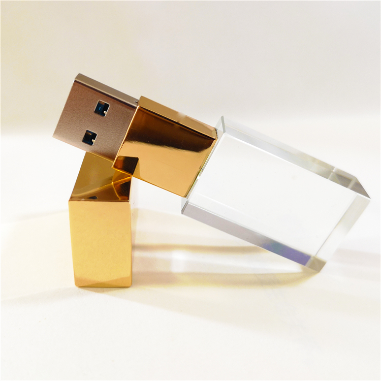 Розовое золото, кристалл с украшением в виде кристаллов прозрачные USB 3,0 флеш-накопитель 32 Гб 64 Гб 128 индивидуальный логотип кристаллusb привод на шнурке с коробкой