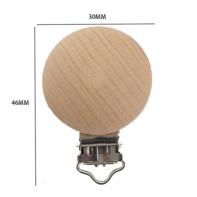 Wholesale Best price Nature Beech Wooden Baby pacifier holders