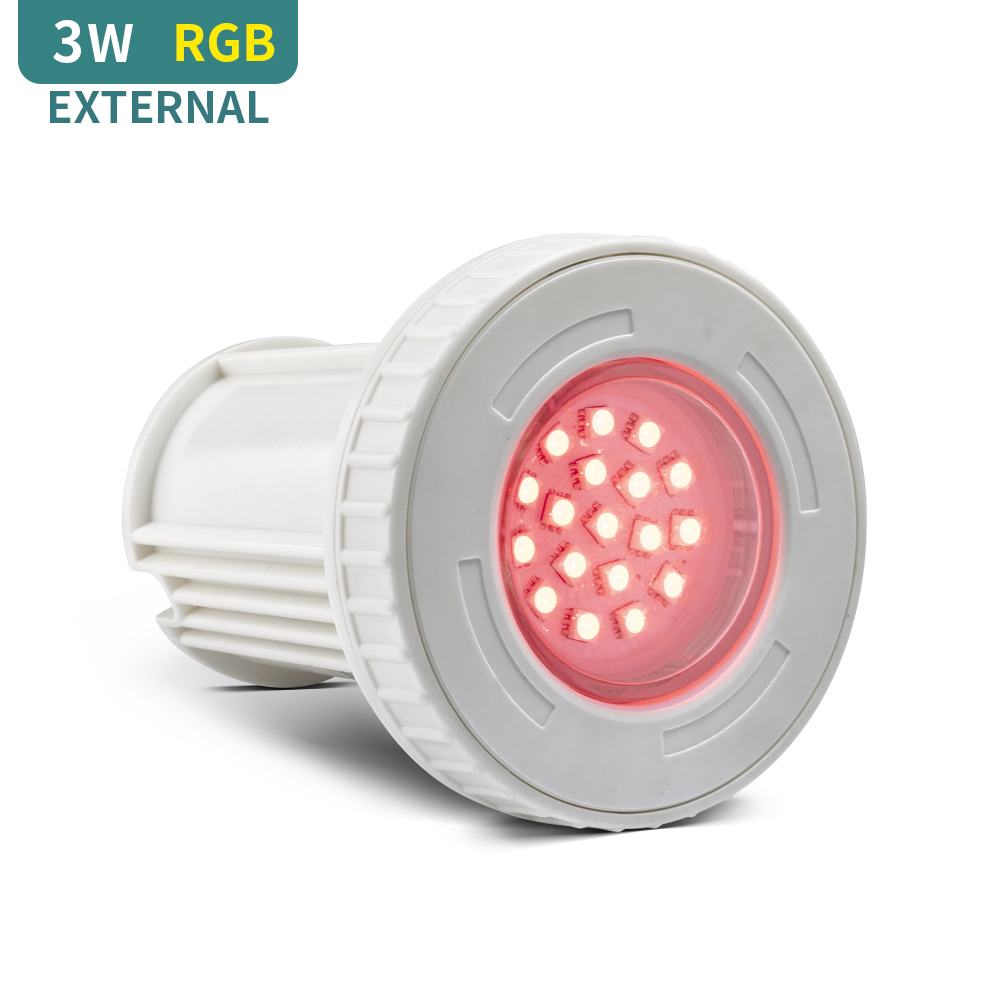 Бетонный бассейн IP68 Водонепроницаемый Новый 3 Вт 12 В постоянного тока RGB с внешним управлением светодиодный мини-светильник для бассейна