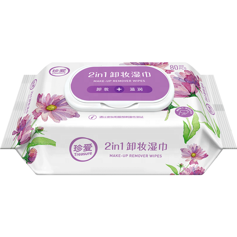 XZ21 сокровище макияж remover влажные салфетки private label OEM
