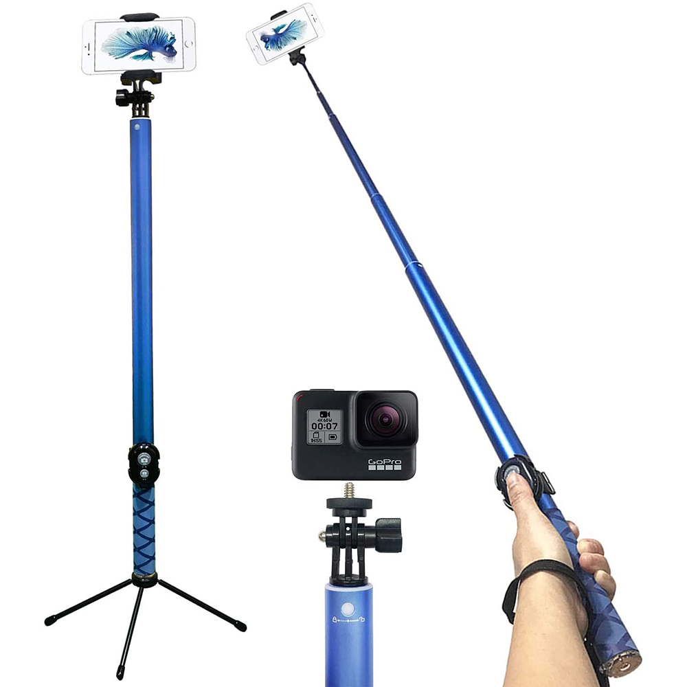 118 Inch Lazy Phone Holder Stabilizer Foldable Stand Flexible Remote Control Selfie Stick Tripod