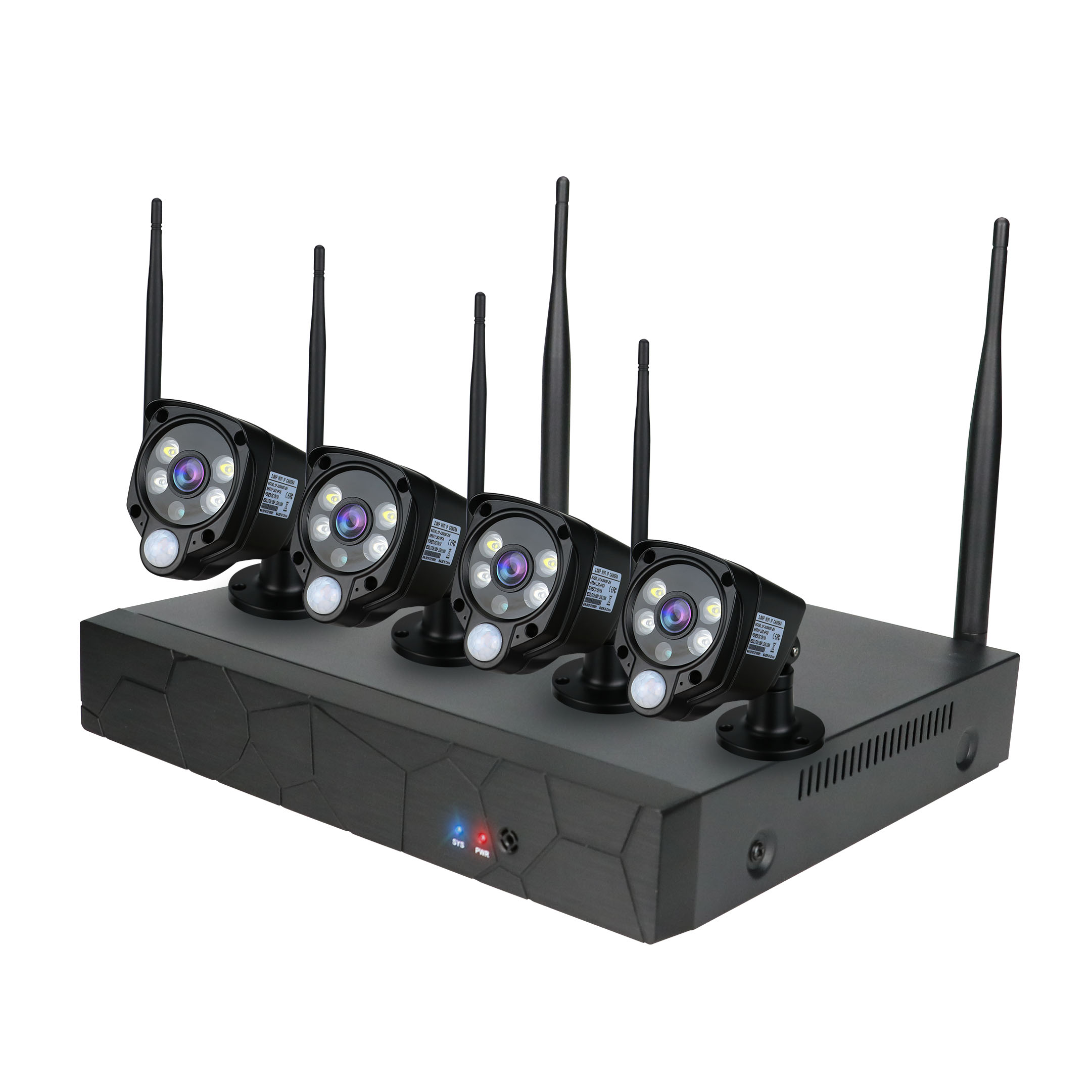 4ch 1080P Беспроводной NVR Kit ИК ночного видения 2.0MP IP камера видеонаблюдения H.265, Wi-Fi, CCTV системы