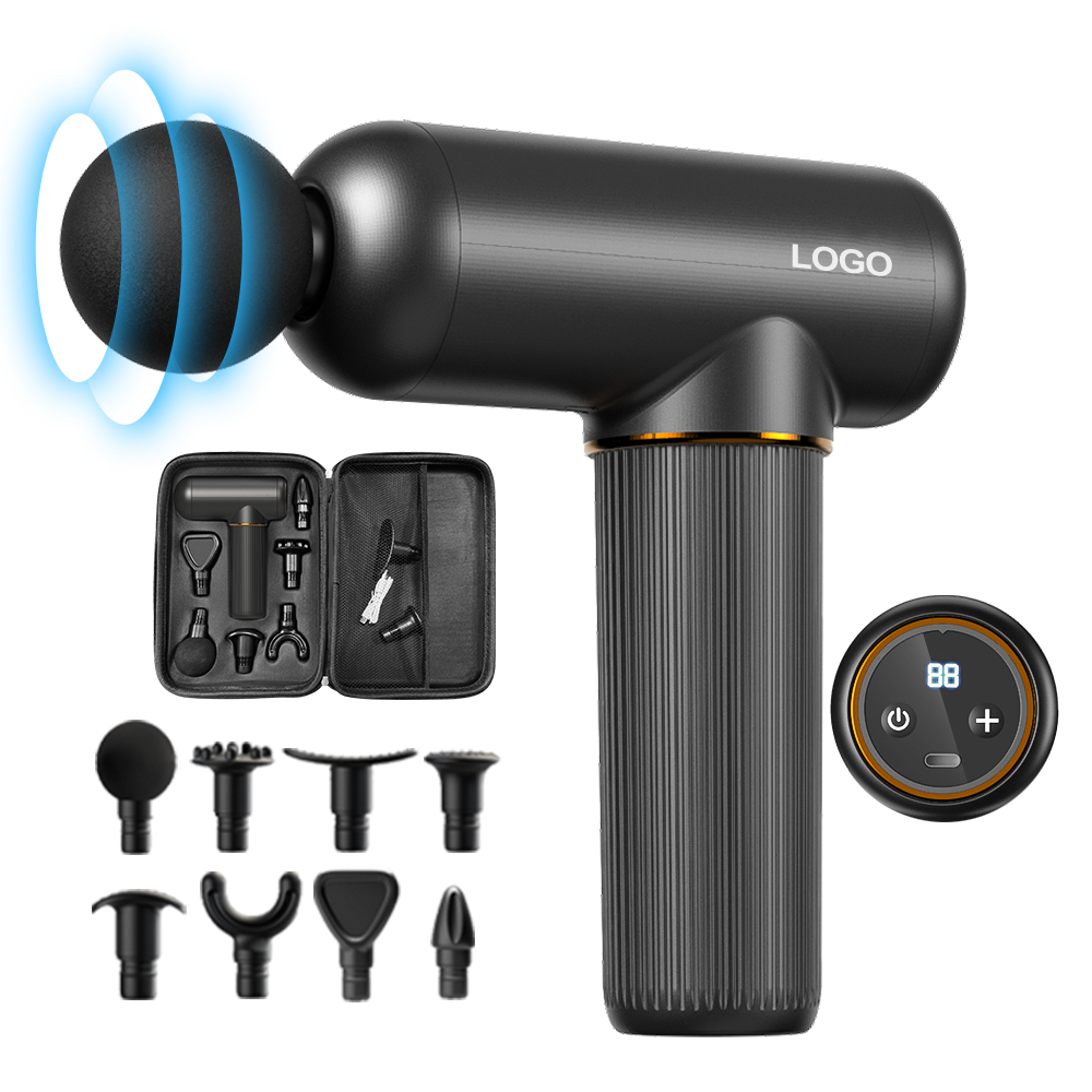 deep tissue percussion muscle massager led touch screen thera massage gun
