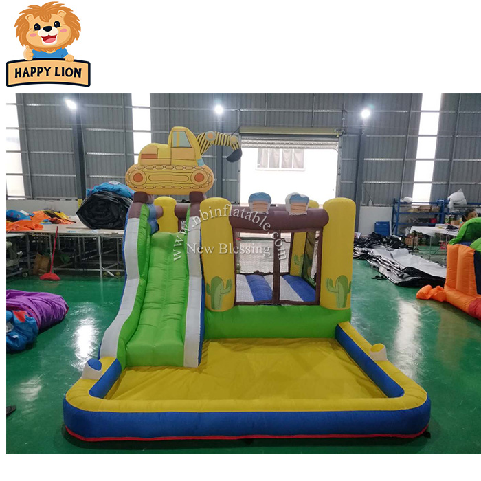 Дешевые надувные батуты HAPPY LION для продажи, домашний батут, надувной батут для малышей, ткань Оксфорд