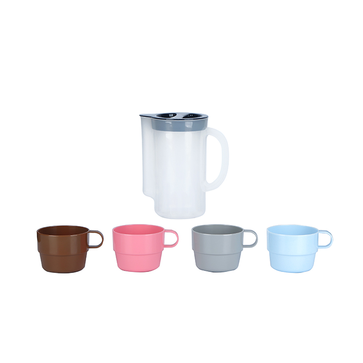 Manufacturer wholesale household kitchen living room kettle five-piece custom plastic kettle set