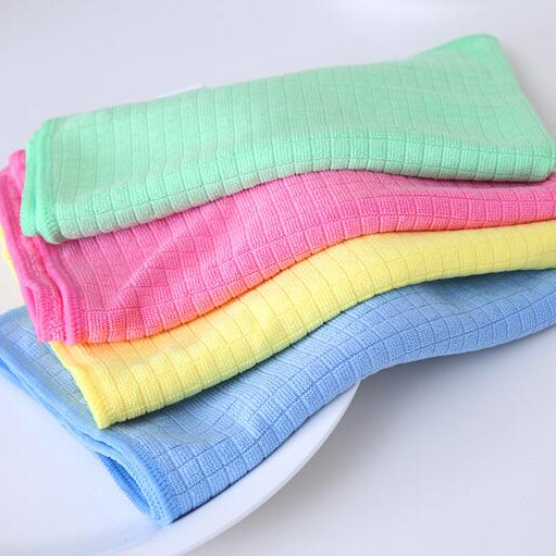 Wholesale Microfiber Dish Towels Kitchen Drying Towel Weave White Hand Towel Good for kitchen cleaning