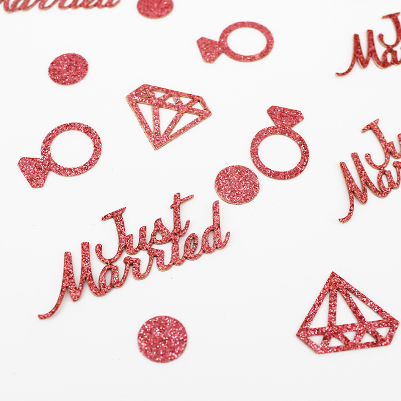 Wholesale Golden Wedding Paper Confetti Cannons Diamond Heart confetti Valentine's Day Party Decoration Confetti