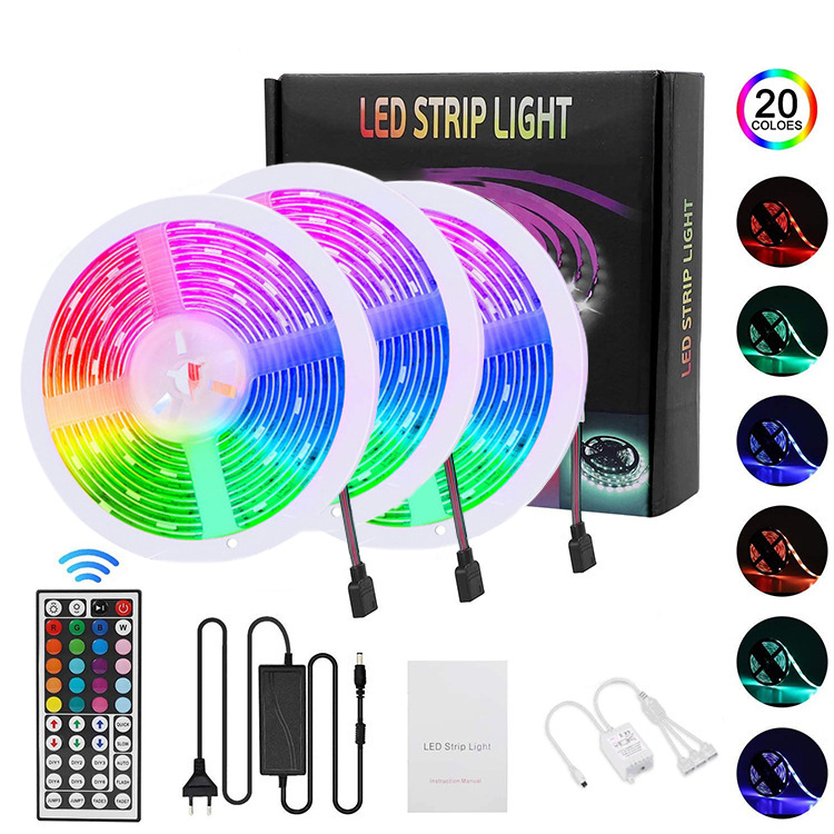 Светодиодные ленты RGB, 5 м, 10 м, водонепроницаемая светодиодная смарт-лента rgb с Wi-Fi
