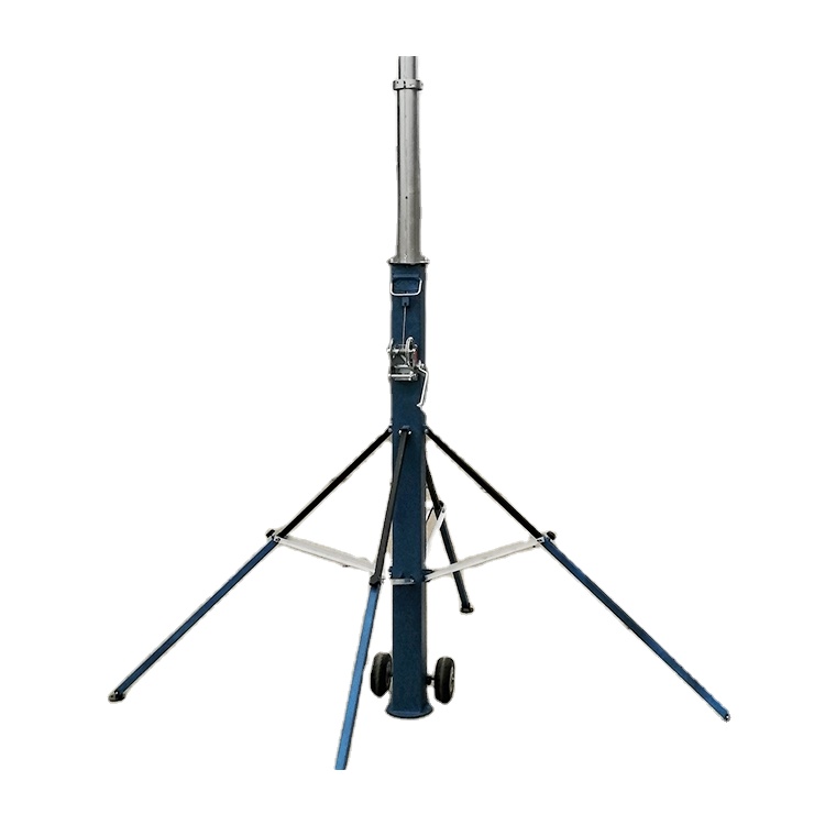 4m Hand Aluminum Tripod mast Telescopic max load 25kg