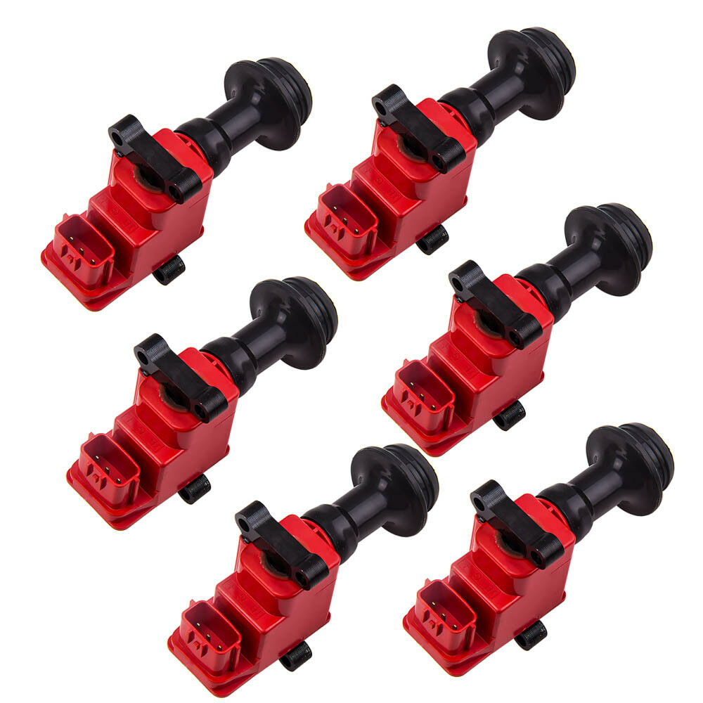 6 x ignition coils pack performance for NISSAN SKYLINE R33 SERIES 2 RB25 RB25DET