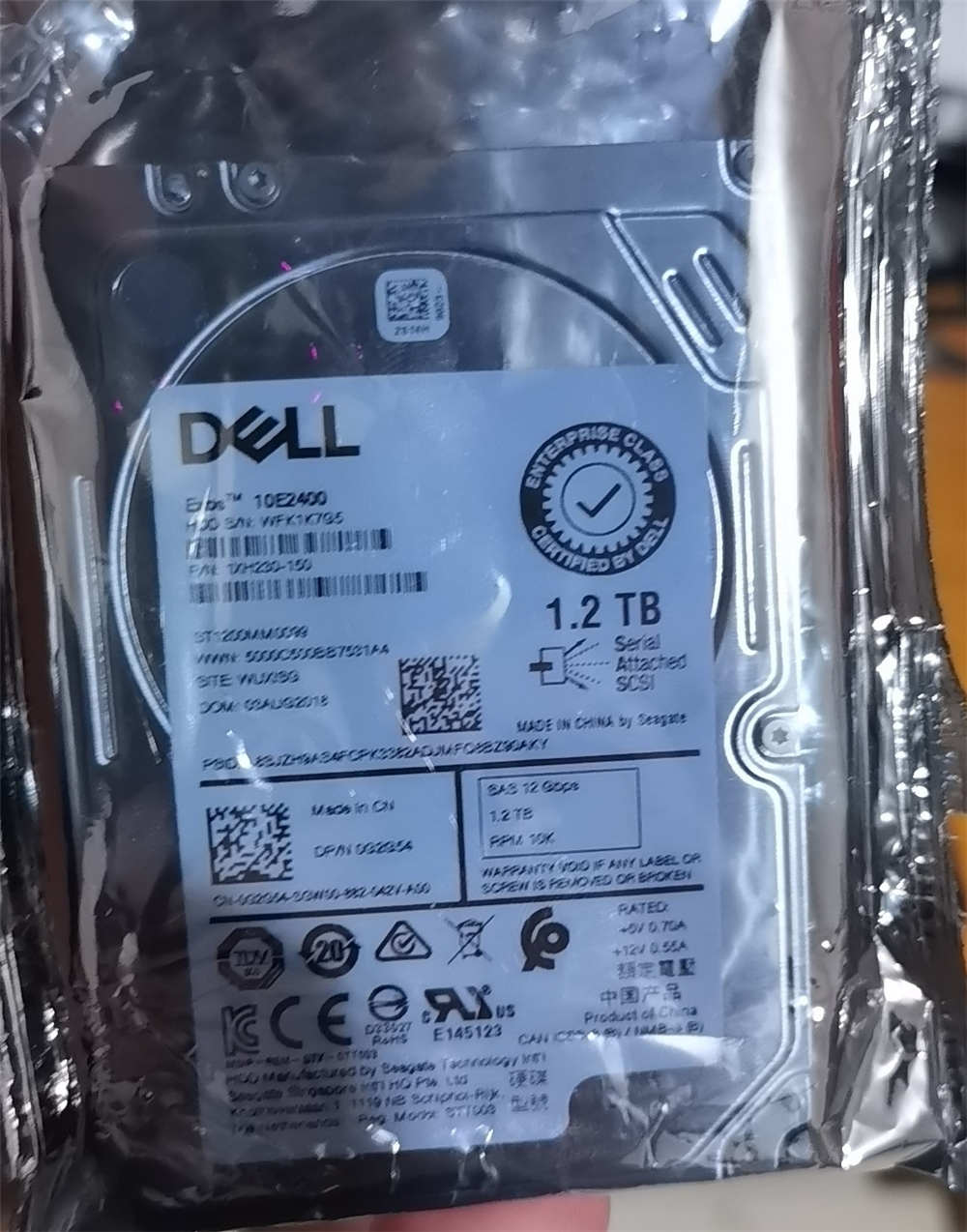DELL 960GB SSD SATA 6 Гбит/с 512e 2.5in жесткого диска S4500 G5C9X 400-AYCP
