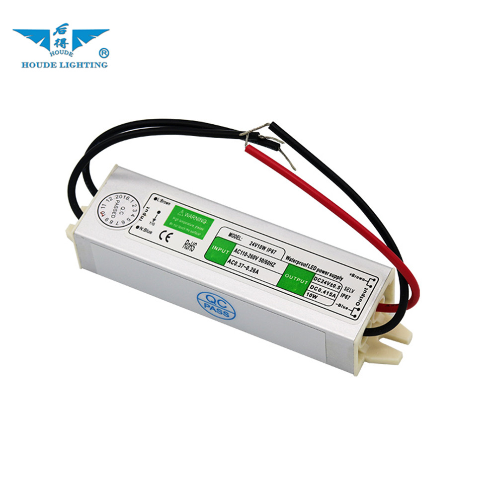 Входное напряжение 110 В переменного тока выход 0.415A 24V 30 Вт Водонепроницаемый IP67 трансформатор электропитания