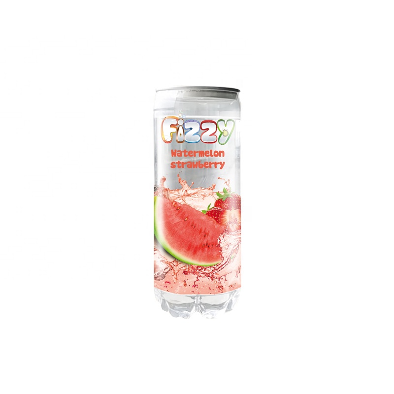 Asia Manufacturer Soft Drink Carbonated Drink 300ml Pet Can Fruit Flavor Soda Drink