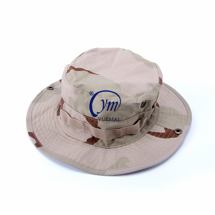 Outdoor Sport Rip Stop Camouflage Tactical Military Army Round Boonie Hat