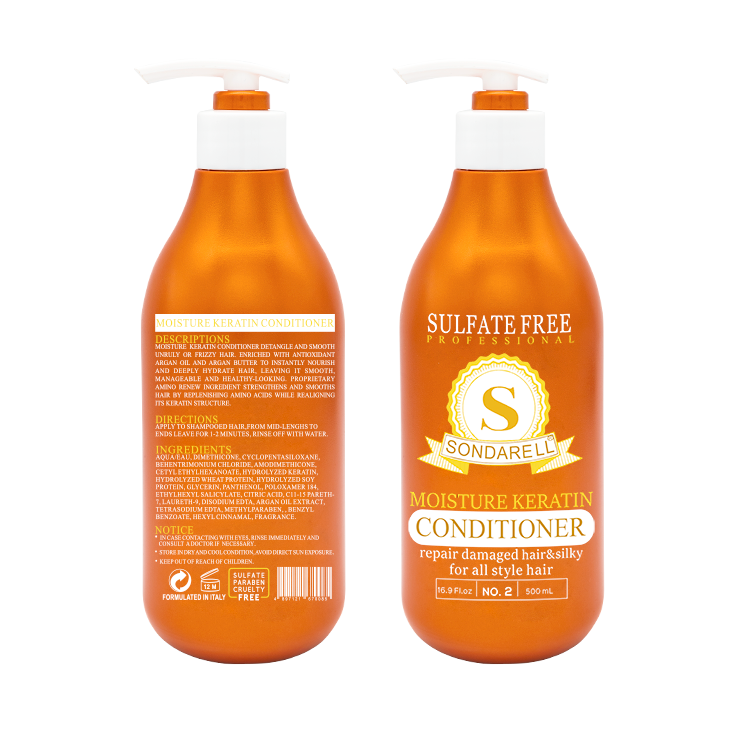 SONDARELL wholesale Private Label Sulfate Free Organic Argan Oil Nourishing Hair Shampoo And Conditioner