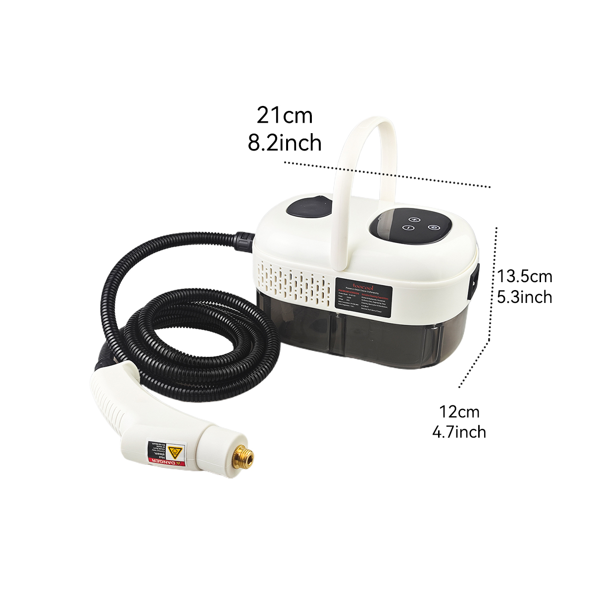 1600W Portable Steam Cleaner, High Temperature Pressurized Steam Cleaning Machine With Brush Head For Kitchen, Home Using