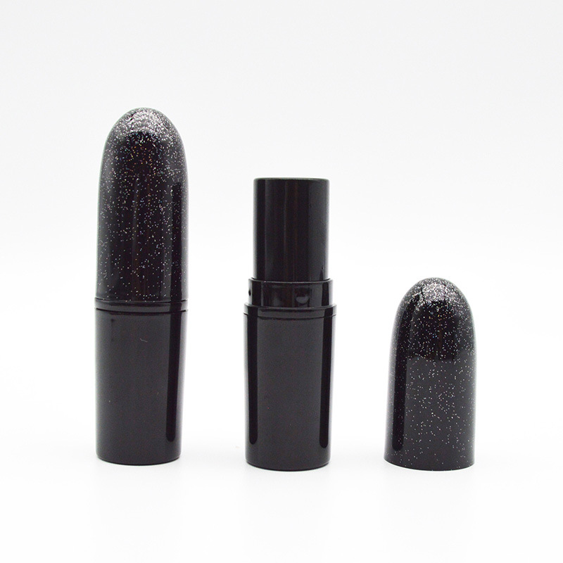 3.5g Mini Shape Lipgloss Bottle Black Custom Lipstick Tube Packaging