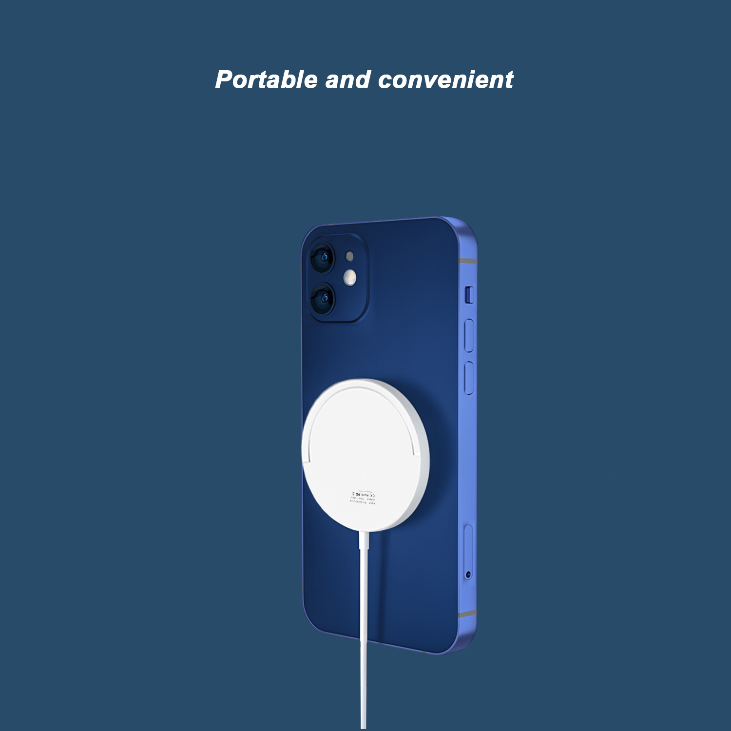 YZORA OEM новый дизайн Amazon qi 15 Вт портативное тонкое магнитное Беспроводное зарядное устройство типа c для телефона 12