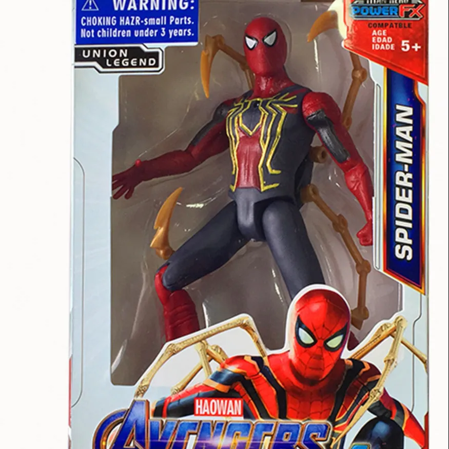 Wholesale superhero movie 7.5 inch figure toy spiderman action figure panther action figure Thanos series