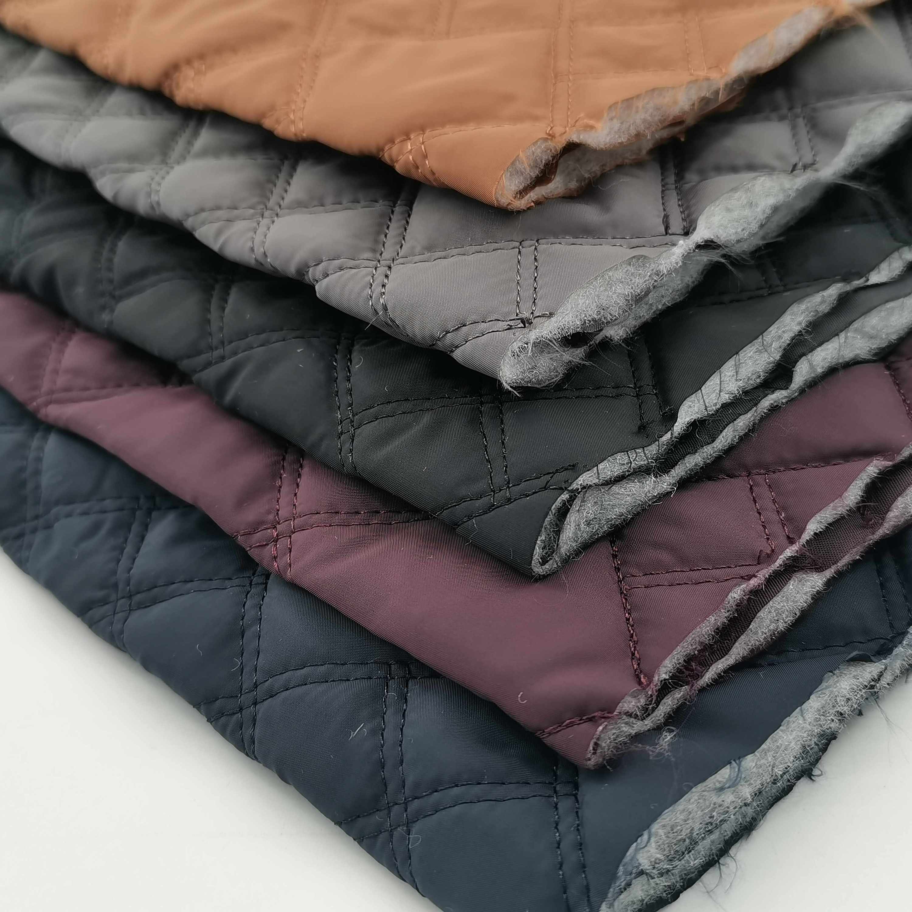 MQ New Fashion Two Sides 100% Polyester Taffeta Water Resistant Quilted Coat Material Quilting Fabric