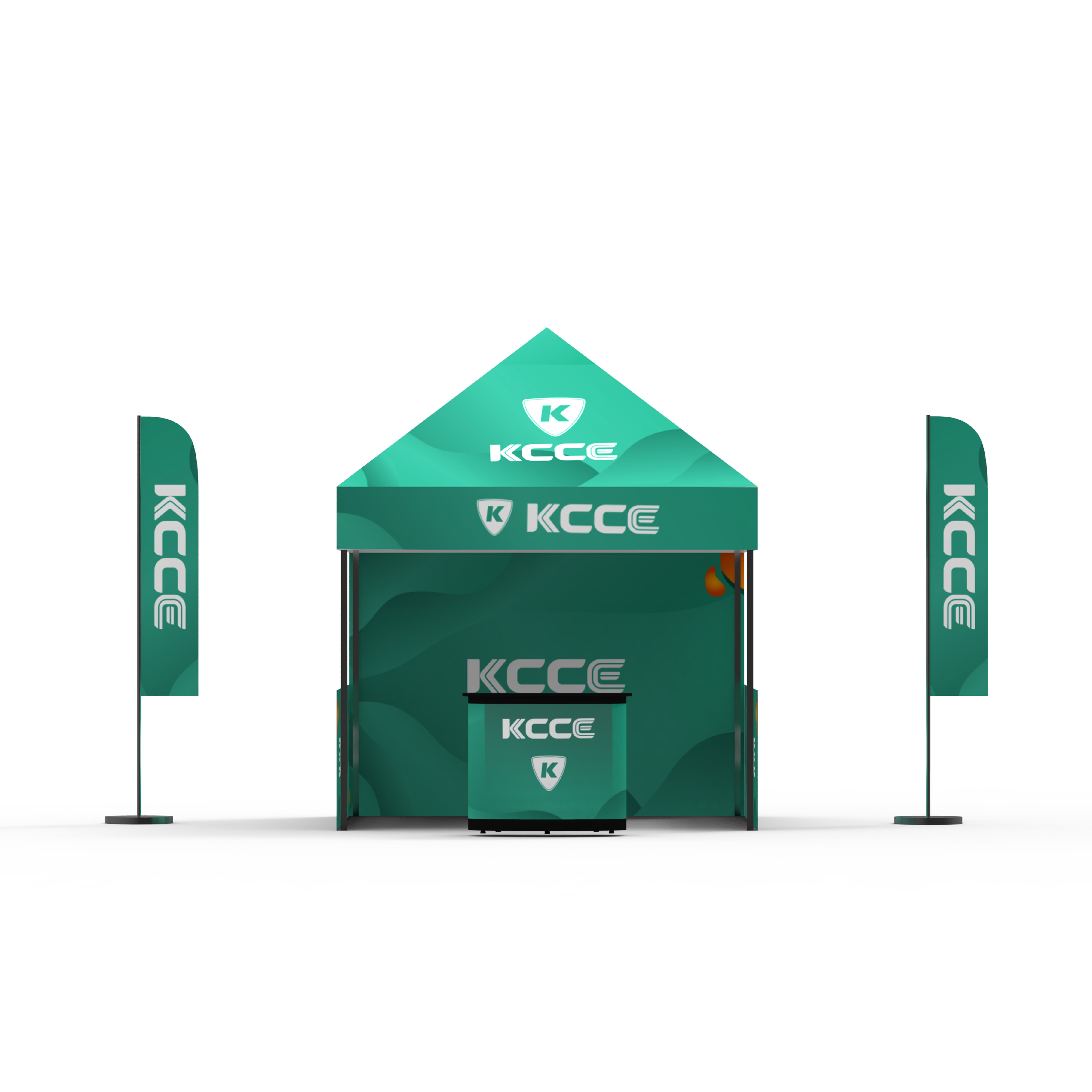 KCCE Advertising 10X10 Custom LOGO Aluminum Steel Canopy Vendor Tent Folding Pop Up Tents For Trade Show Display Events Outdoor