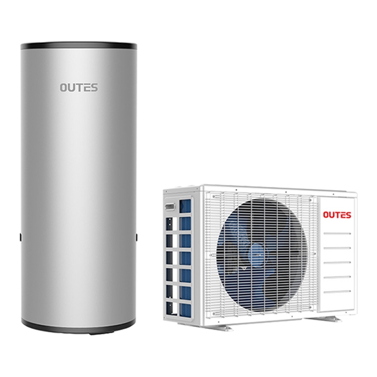 2021 Popular Split Type ASbC26R1L/300E Enamel Water Tank Aluminium Micro-Channel Air Source Heat Pump