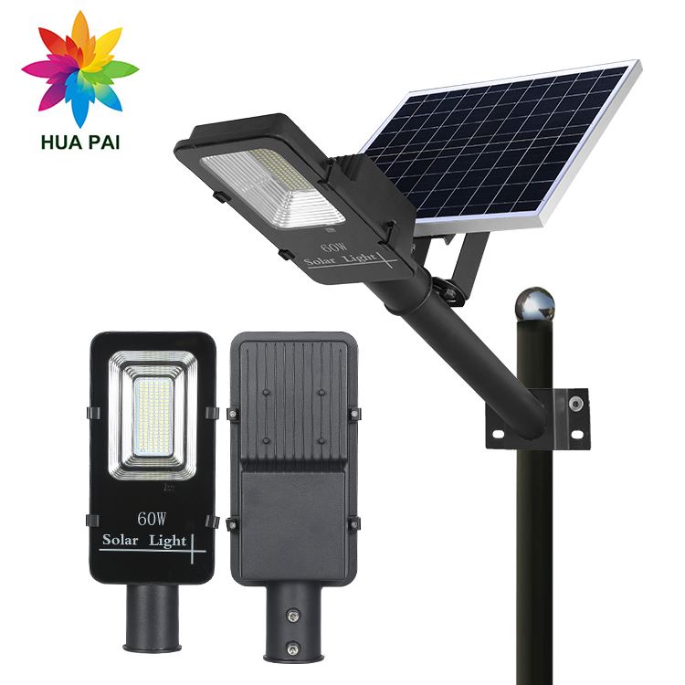 HUAPAI горячая Распродажа Ip65 60w 100w 150w 200w 300w наружный светодиодный солнечный уличный фонарь