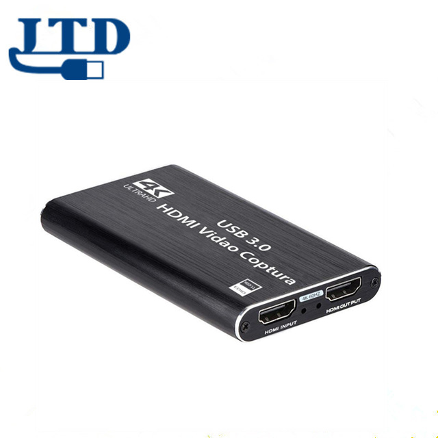 Карта видеозахвата HDMI 4K USB 3,0 устройство видеозахвата с выходом 1080P 60 кадров в секунду Карта видеозахвата для игр и прямых трансляций