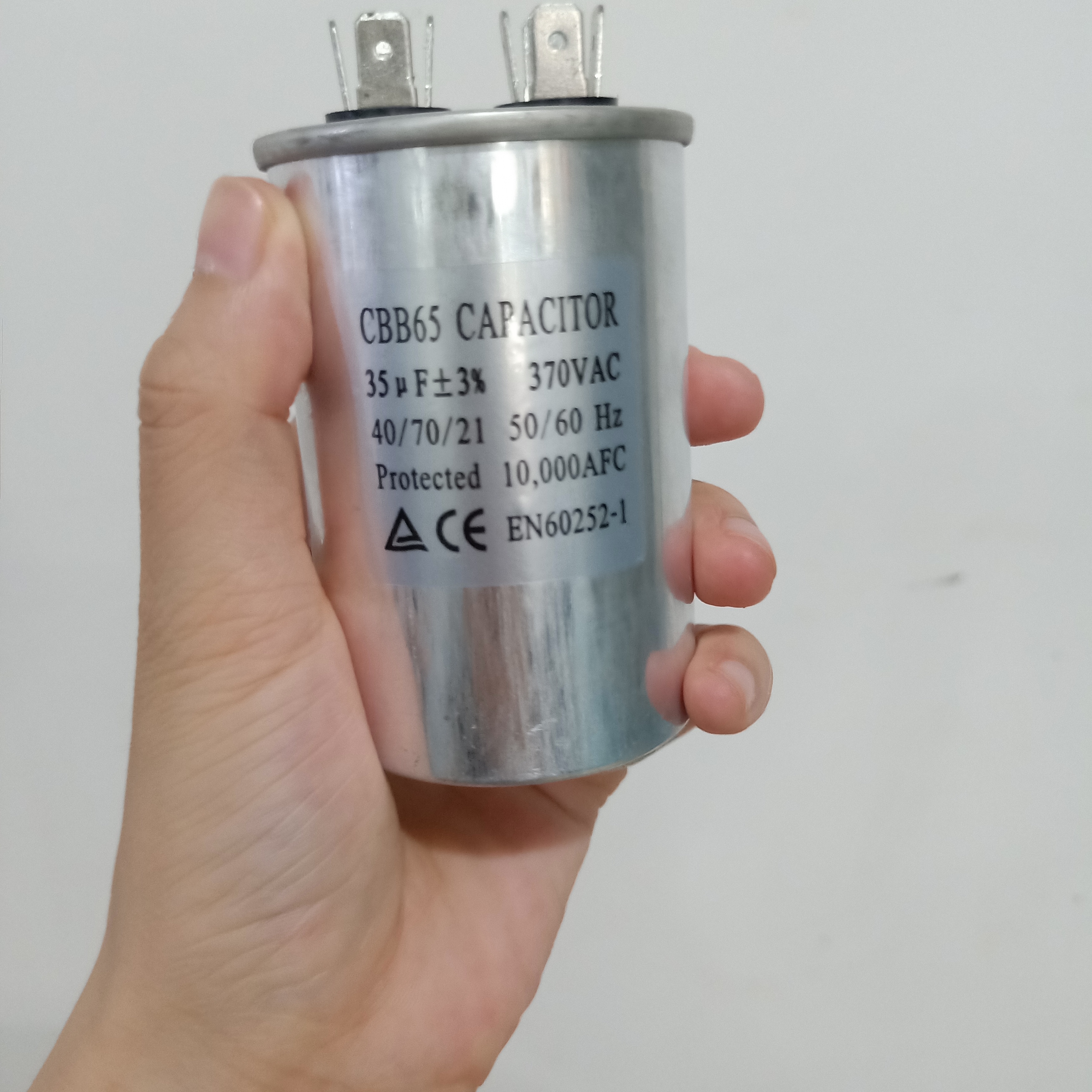 Bevenbi 450vac 40 мкФ 45 мкФ 50 мкФ 55 мкФ Двигатель Пусковой Запуск кондиционер алюминиевый конденсатор CBB65