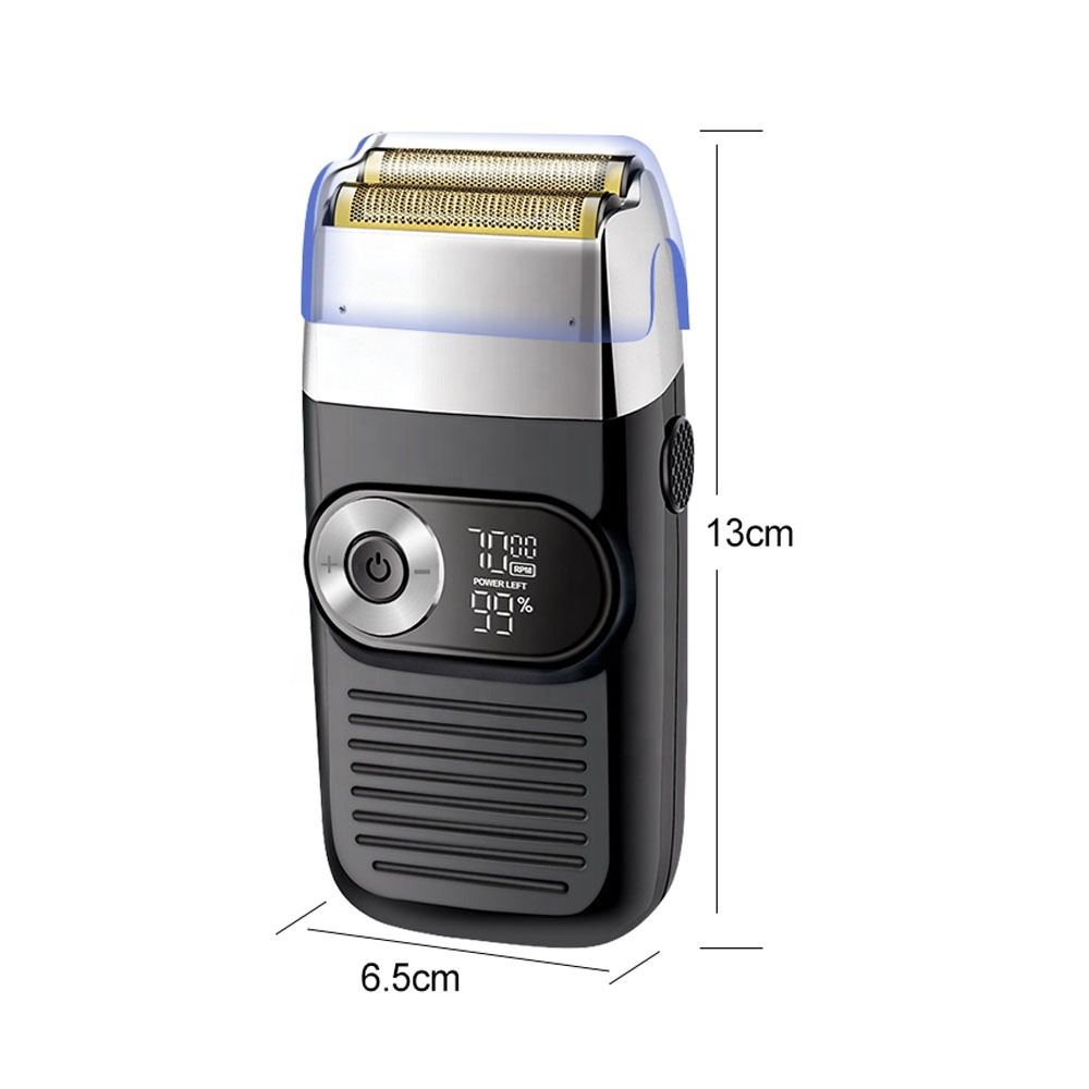 Balding Clipper Electric Man Shaver Razor LCD Power & Speeds Display USB Power Professional 2 in 1 USB Interface Male Face 5W
