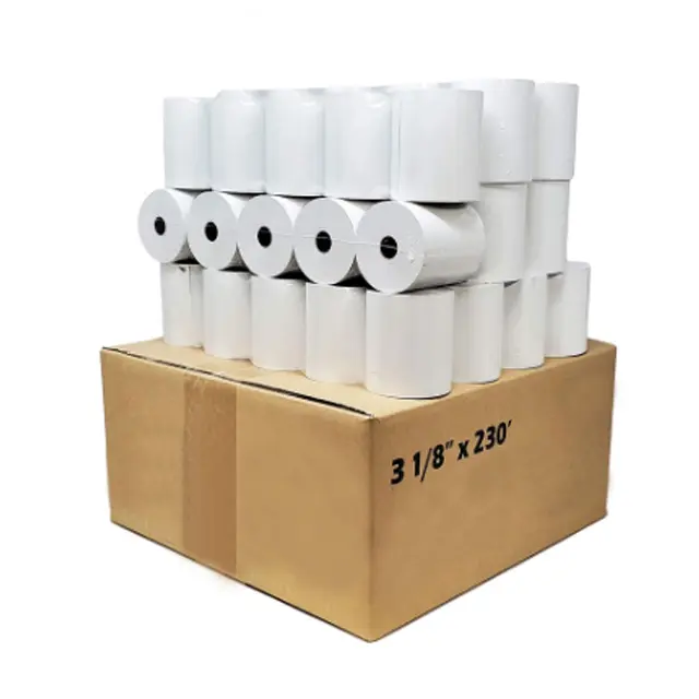Factory direct sales 45-80 gsm thermal paper roll 80x80mm 80x76