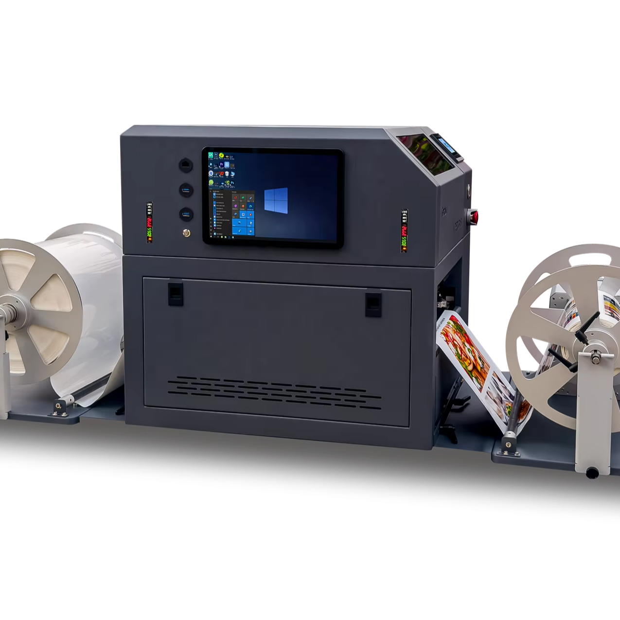 Label Printing Machine to Roll CMYK Inkjet Sticker Label Printer Machine UV Printer Machine Provided Automatic 45 TIJ Printer