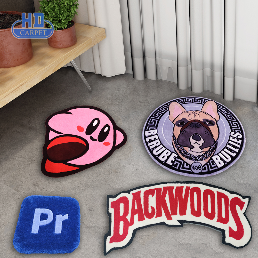 Ковер Backwoods дропшиппинг Тафтинговый сделанный в форме вырубного акрилового коврика с логотипом на заказ