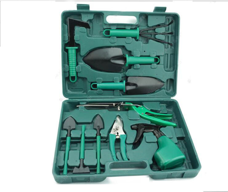 New 10-piece Garden Tools Set Garden Appliances Shovel, Rake, Scissors, Watering Can Garden Supplies