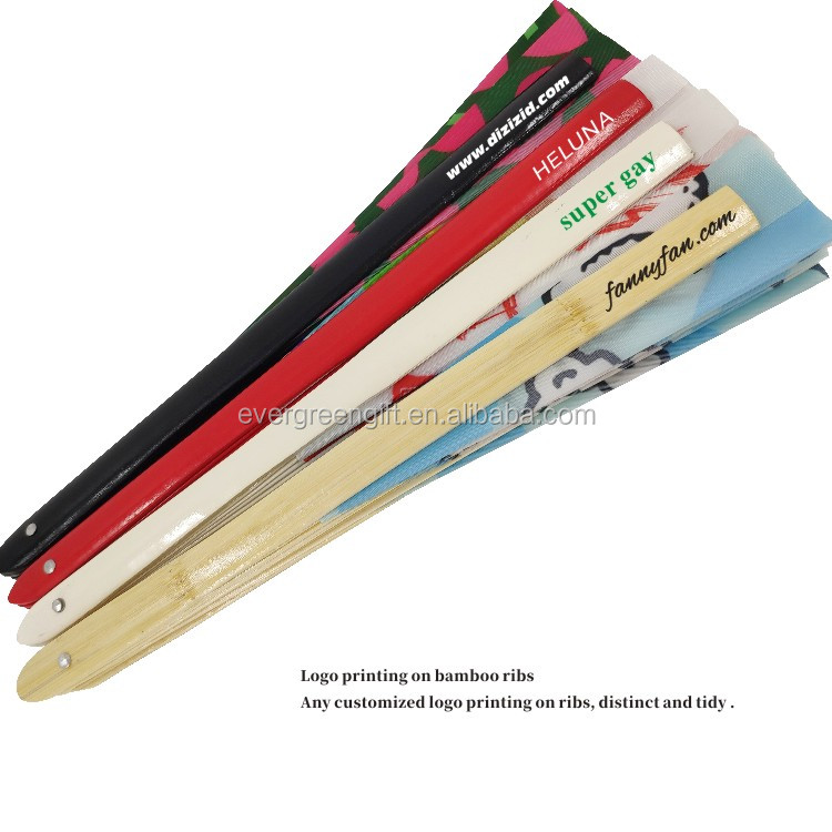 custom large chinese uv hand fan