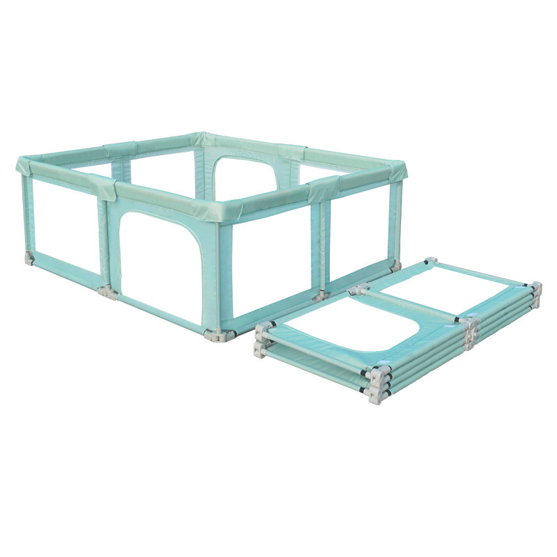 2024 Hot Selling Hexagon Tent Large Indoor Kids Playpen Sky Blue Safety Playard with Portable Foldable Fence Baby Play Yard