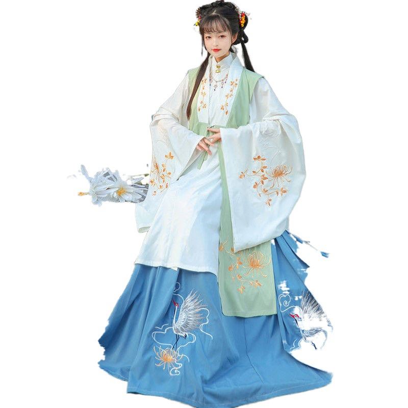 adults ancient goddess ethnic estilo brocade Customized embroidered chinese hanfu dress